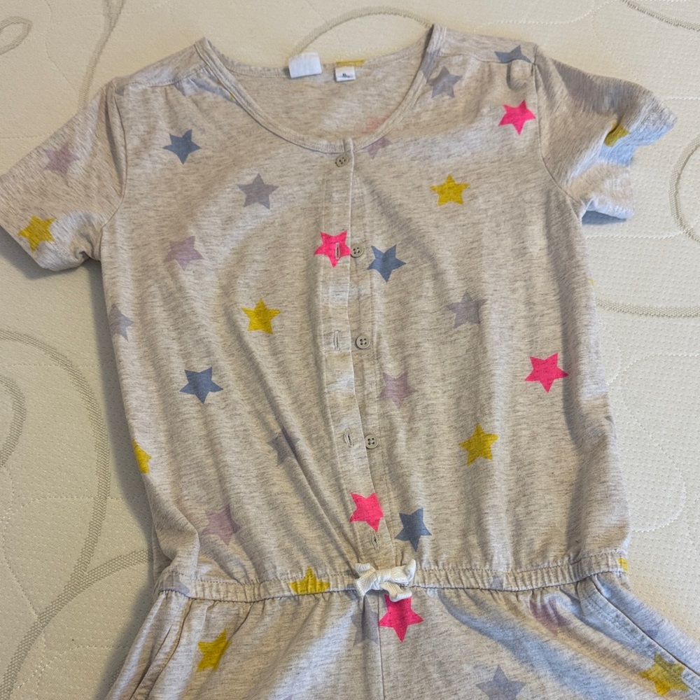 Gap Star Print Button-Front Romper